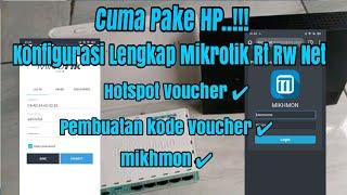 TANPA PC/LAPTOP..!!! konfigurasi Hotspot Rt Rw Net