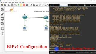 RIPv1 (Routing Information Protocol) Configuration | GNS3 lab | Technical Hakim