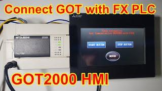 How to connect GOT2000 HMI with MELSEC-F Series PLC - P7 | Tạo kết nối HMI Mitsubishi với PLC FX.