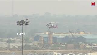 CM KCR Helicopter Landed In Damaracherla Yadadri Power Plant | Nalgonda | T News