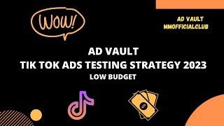 TIK TOK ads testing strategy 2023 - Low Budget -اختبار منتج بميزانية منخفضة على إعلانات TIK TOK