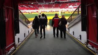 Walking Out of the Tunnel at Old Trafford - Manchester United Stadium Tour