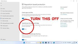 How to Disable Microsoft Defender Smartscreen | TURN THIS OFF