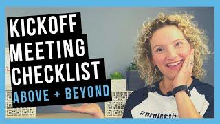 Kickoff Meeting Checklist [WOW YOUR TEAM]