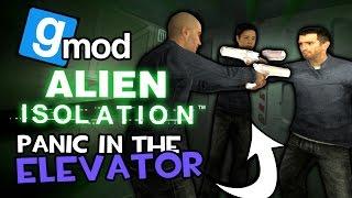 Stuck in the Elevator! (Gmod Alien Isolation Funny Moments)