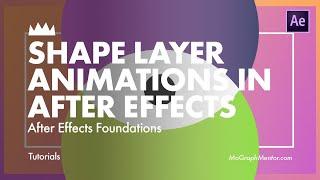 After Effects Animation Techniques : Shape Layers