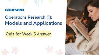 Operations Research (1): Models and Applications Quiz for Week 5 Answer