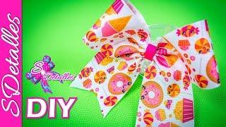 How to make Ribbon Bows: Cheerleader Bows | Video# 56 | SDetalles | DIY