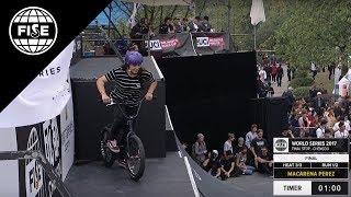 Macarena Perez 3rd Final UCI BMX Freestyle Park World Cup WOMEN   FISE CHENGDU 2017 en