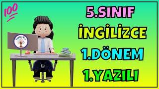 5.Sınıf İngilizce 1.Dönem 1.Yazılıya Hazırlık | #2023