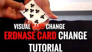 VISUAL CARD CHANGE Erdnase Color Change TUTORIAL Part1