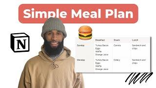 Make a Weekly MEAL PLANNER with RECIPES in Notion