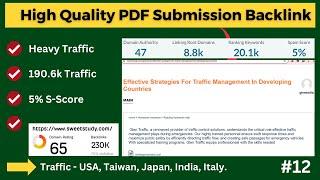 Best Website for PDF Submission | Indexable Site | How to Create PDF Submission Backlink | 2024