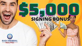 Latest government jobs 2021 signing bonus | BIG WINS INCENTIVE COMPENSATION |  USAJOBS CAREER ADVICE