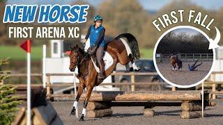 FIRST FALL Jumping My NEW HORSE ARENA XC | I needed that to Happen!!