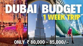 Dubai Travel Guide in minimum Budget 2024 | Dubai Vlog | Flights | Hotels | Food ️