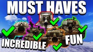 TOP 5 MUST HAVE TANKS... World of Tanks Console TIPS
