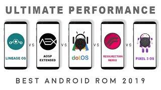 Lineage os vs Resurrection Remix vs Dot os vs Aosp Extended Aex vs Pixel 3 os - Performance Test