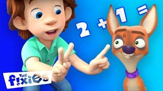 Teaching his dog to count | The Fixies | Cartoon for kids