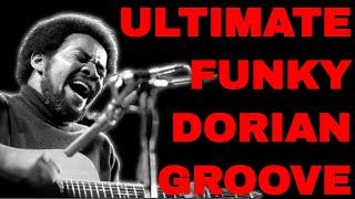 The Ultimate Dorian Funk Groove | Guitar Jam Track (D Minor - 71 BPM)