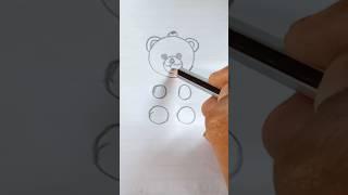 Teddy Bear Drawing easy । How to draw  easy #drawing #shorts #fentonpicture