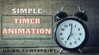 Countdown Timer Animation in Powerpoint | Powerpoint Animation Tutorial | Stopwatch Timer