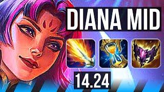 DIANA vs VLADIMIR (MID) | Comeback | NA Grandmaster | 14.24