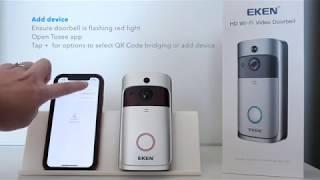 EKEN V5 Wireless doorbell setup, ToSee app connect to cell phone