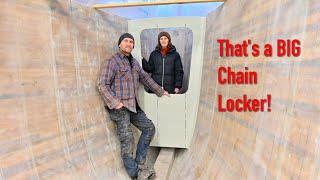 That's a Big Chain Locker! Building a 50 ft Sailboat From Scratch - Ep. 423 RAN Sailing