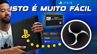 Como Gravar GAMEPLAY DA PS4 NO OBS STUDIO Com Placa de Captura (FÁCIL CONFIGURAÇÃO)