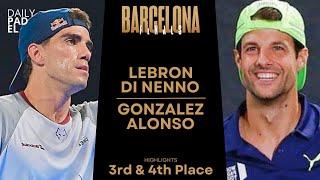 TERCER Y CUARTO PUESTO | Lebron/Di Nenno VS Gonzalez/Alonso | Premier Padel Finals | Barcelona