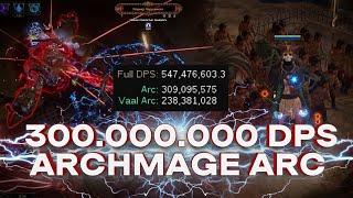 POE Archmage Arc Hierophant 320M Damage Top1 PoE Ninja ARC Build #PoE #ArcArchmage