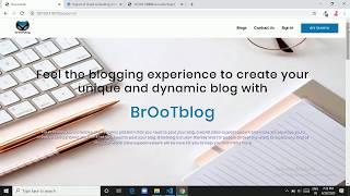 How to create a blog website using django