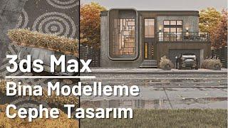 3ds Max Bina Modelleme, Cephe Tasarımı, Dış Mekan