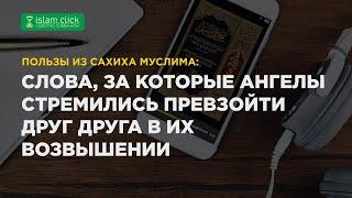 Слова, за которые ангелы стремились превзойти друг друга в их возвышении. Пользы из Сахиха Муслима.