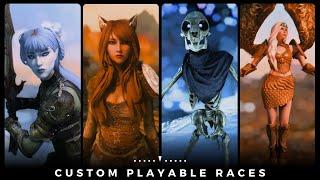 | Skyrim SE | Unique Custom Race Mods!