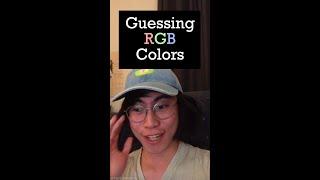 My Useless Skill: Guessing RGB Values