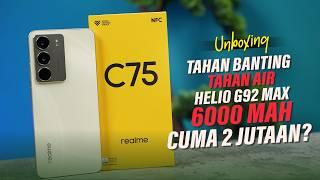 UNBOXING & HANDS-ON REALME C75! HP TAHAN AIR TERMURAH DARI REALME