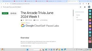 The Arcade Trivia June 2024 Week 1 || Lab Solution || Qwiklabs Arcade 2024