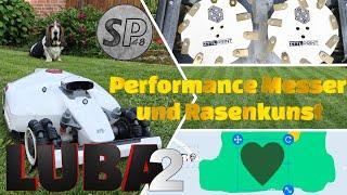 LUBA 2. Performance Messer und Rasenkunst