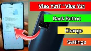 Vivo y21t back button settings // Vivo y21t navigation bar