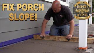 Create a Sloped Concrete Overlay!