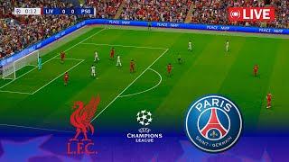 LIVE : LIVERPOOL vs PSG - UEFA Champions League 2025 | Full Match | PES 21 Game Simulation