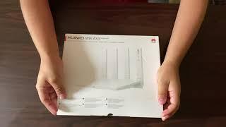 Unboxing router HUAWEI WiFi AX3 (Dual-core)