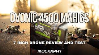 Better than Lithium Ion For Long Range FPV? - OVONIC 4500mah 6S On 7 Inch FPV Drone Review