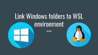 WSL link windows folder to Linux