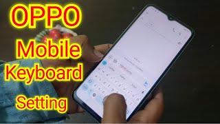 Oppo Mobile Keyboard Settings