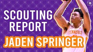 JADEN SPRINGER SCOUTING REPORT | 2021 NBA Draft | Boston Celtics