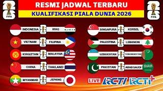 RESMI! Jadwal Lengkap Kualifikasi Piala Dunia 2026 - Timnas Indonesia vs Irak - Live RCTI