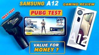 Samsung A12 pubg Test | Gaming Review & FPS | Heat Test | Gyroscope..? | Antutu benchMark Scores